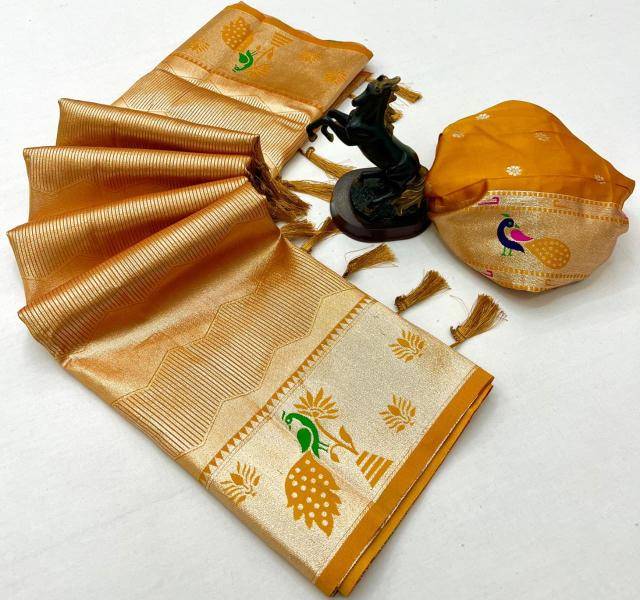 Malhar tissue paithani-vol-4 Saree wholesalers online